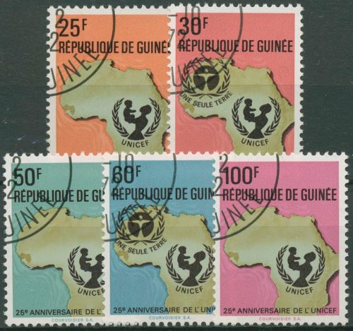 Guinea 1971 Kinderhilfswerk UNICEF 592/96 A gestempelt