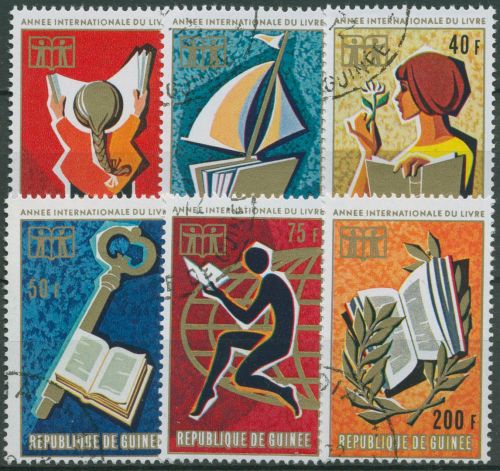 Guinea 1972 Jahr des Buches 634/39 gestempelt