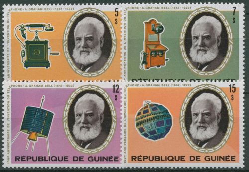 Guinea 1976 Das Telefon Alexander Graham Bell 754/57 A postfrisch