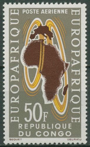 Kongo (Brazzaville) 1963 Wirtschaftsvertrag mit Europa 37 postfrisch