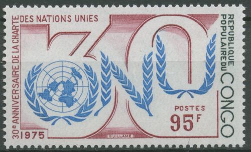 Kongo (Brazzaville) 1975 Vereinte Nationen UNO 505 postfrisch