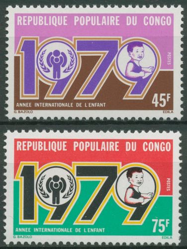 Kongo (Brazzaville) 1979 Jahr des Kindes 676/77 A postfrisch