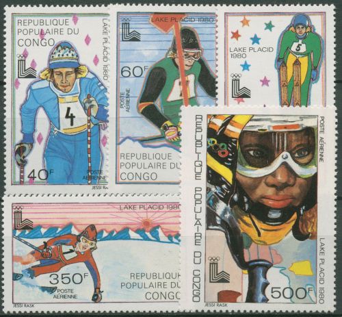 Kongo (Brazzaville) 1979 Olympische Winterspiele Lake Placid 714/18 postfrisch