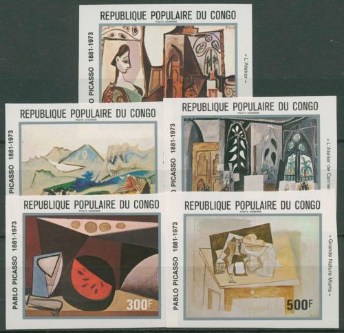 Kongo (Brazzaville) 1981 Gemälde Pablo Picasso 827/31 B postfrisch