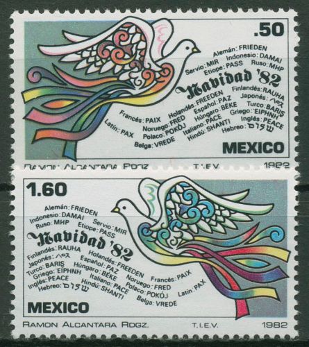 Mexiko 1982 Weihnachten: Friedenstaube 1846/47 postfrisch