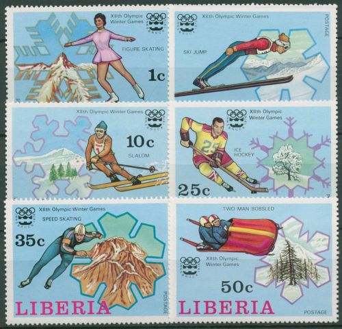 Liberia 1976 Olympische Winterspiele Innsbruck 980/85 A postfrisch