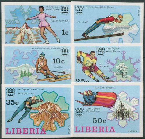 Liberia 1976 Olympische Winterspiele Innsbruck 980/85 B postfrisch