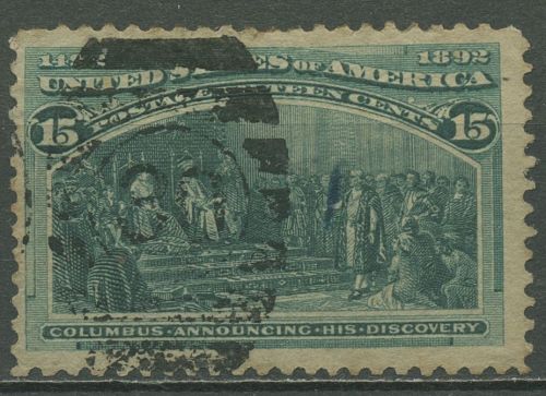 USA 1893 Kolumbus-Weltausstellung Chicago 81 gestempelt, Mängel