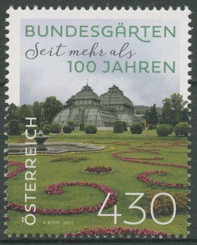 Österreich 2021 Schlosspark Schönbrunn Palmenhaus 3586 postfrisch