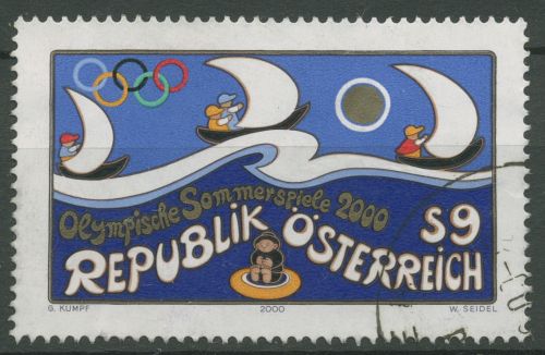 Österreich 2000 Olympia Sommerspiele Sydney Segeln 2327 gestempelt