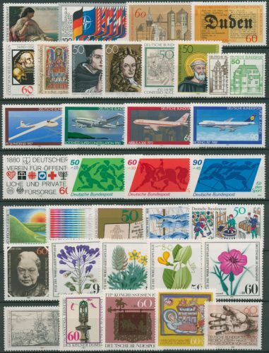 Bund 1980 Jahrgang komplett (1033/67) postfrisch (SG98484)