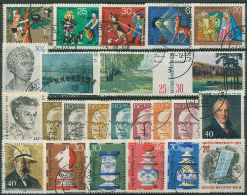 Berlin Jahrgang 1972 komplett (418/41) gestempelt (SG98581)