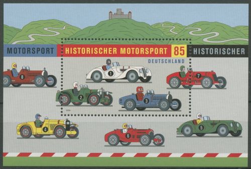 Bund 2009 Historische Rennwagen Motorsport Block 75 postfrisch (C98917)