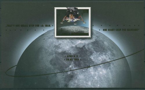 Bund 2019 Mondlandung Apollo 11 Block 84 postfrisch (C98952)