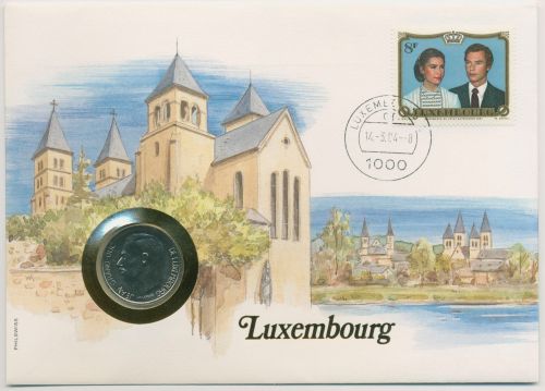 Luxemburg 1984 Kathedrale Numisbrief 10 Francs (N161)