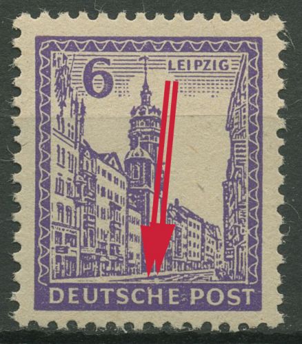 SBZ West-Sachsen 1946 Abschiedsserie mit Plattenfehler 159 x II postfrisch
