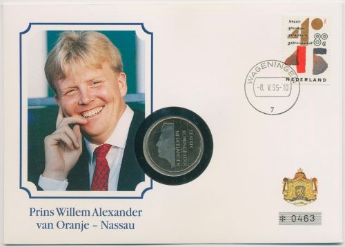 Niederlande 1995 Prinz Willem Alexander Numisbrief 2-1/2 Gulden (N181)