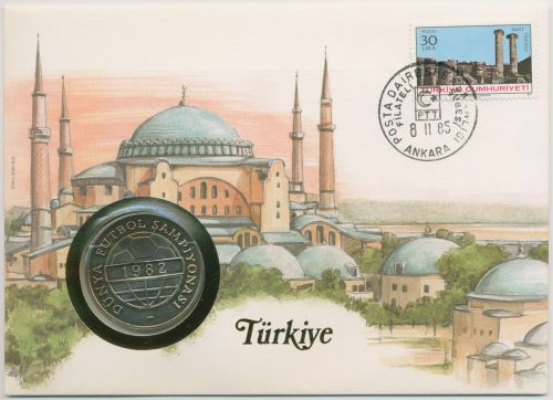 Türkei 1985 Mosche Numisbrief 100 Lira (N250)
