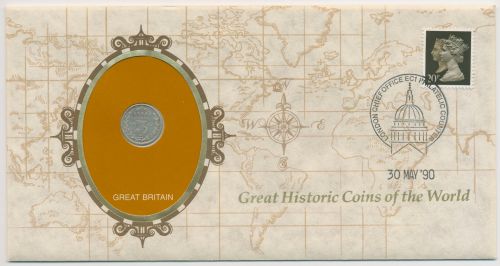 Großbritannien 1990 Historische Münzen Numisbrief 3 Pence 1899 (N279)