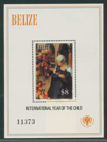 Belize 1980 Jahr des Kindes Dürer Paumgartner-Altar Block 24 postfrisch (C22512)