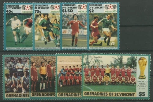St. Vincent - Grenadinen 1986 Fußball-WM Mexiko 483/90 postfrisch
