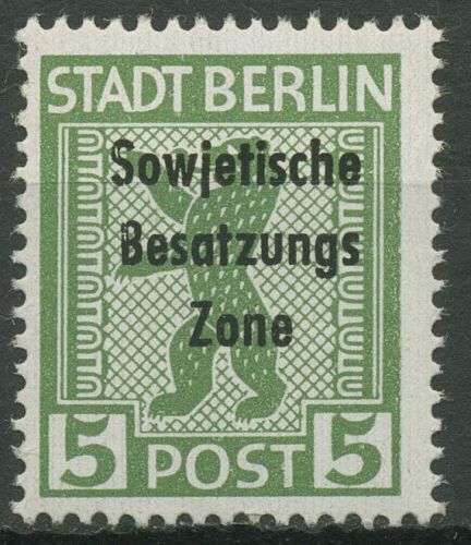 SBZ Allgemeine Ausgabe 1948 Freimarke mit Aufdruck 200 A uy postfrisch
