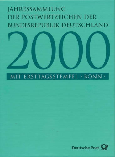 Bund Jahressammlung 2000 mit allen Marken gestempelt wie verausgabt (XL9610)