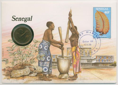 Senegal 1988 Universitätsbibliothek Numisbrief 25 France Westafri.Staaten (N347)