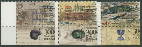 Israel 1995 3000 Jahre Jerusalem - Stadt Davids 1342/44 mit Tab gestempelt