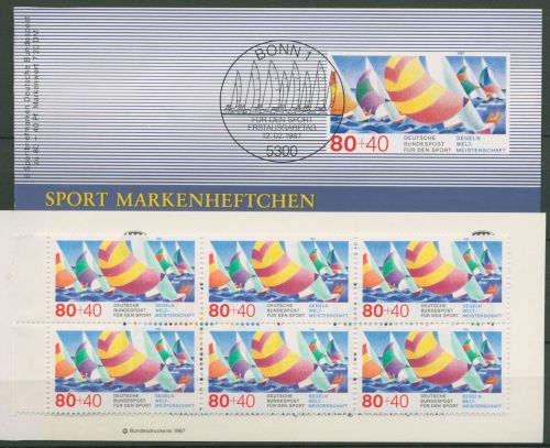 Bund Deutsche Sporthilfe 1987 Markenheftchen SMH 9 (1310) postfrisch (C99030)