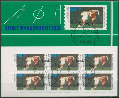 Bund Deutsche Sporthilfe 1988 Markenheftchen SMH 10 (1353) gestempelt (C99032)