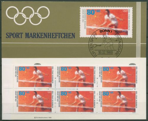 Bund Deutsche Sporthilfe 1988 Markenheftchen SMH 11 (1354) postfrisch (C99034)
