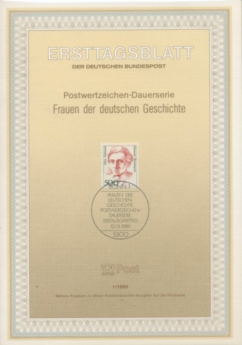 Bund Jahrgang 1989 Ersttagsblätter ETB komplett (XL9689)