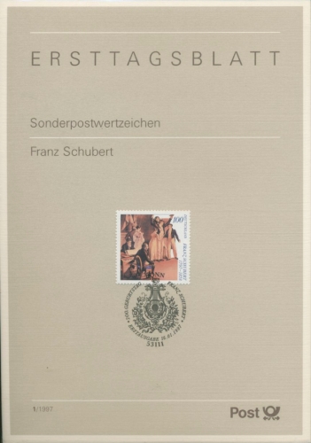 Bund Jahrgang 1997 Ersttagsblätter ETB komplett (XL9697)