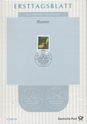 Bund Jahrgang 2010 Ersttagsblätter ETB komplett (XL9710)