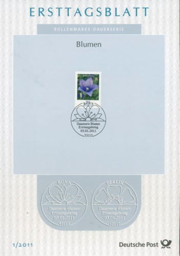 Bund Jahrgang 2011 Ersttagsblätter ETB komplett (XL9711)