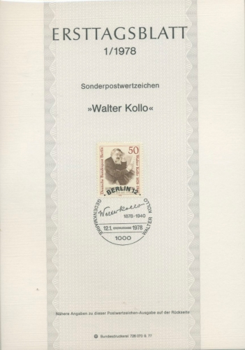 Berlin Jahrgang 1978 Ersttagsblätter ETB komplett (XL9728)