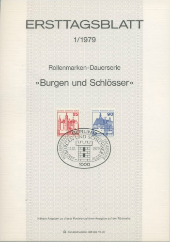 Berlin Jahrgang 1979 Ersttagsblätter ETB komplett (XL9729)
