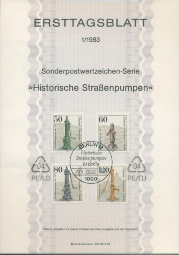 Berlin Jahrgang 1983 Ersttagsblätter ETB komplett (XL9733)