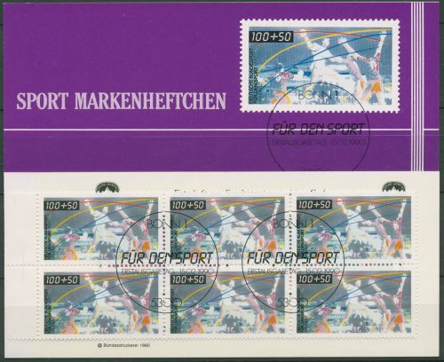 Bund Deutsche Sporthilfe 1990 Markenheftchen SMH 13 (1449) gestempelt (C99039)