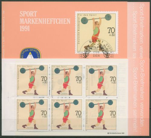 Bund Deutsche Sporthilfe 1991 Markenheftchen SMH 14 (1499) postfrisch (C99041)