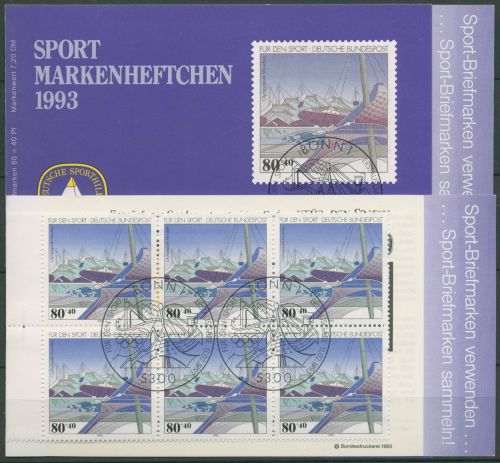 Bund Deutsche Sporthilfe 1993 Markenheftchen SMH 18 (1651) gestempelt (C99048)