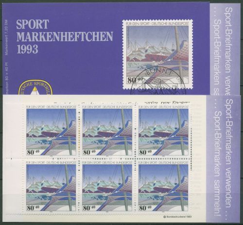 Bund Deutsche Sporthilfe 1993 Markenheftchen SMH 18 (1651) postfrisch (C99049)