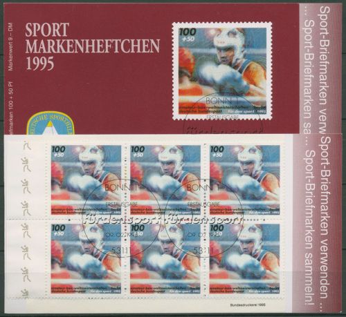 Bund Deutsche Sporthilfe 1995 Markenheftchen SMH 23 (1779) gestempelt (C99059)