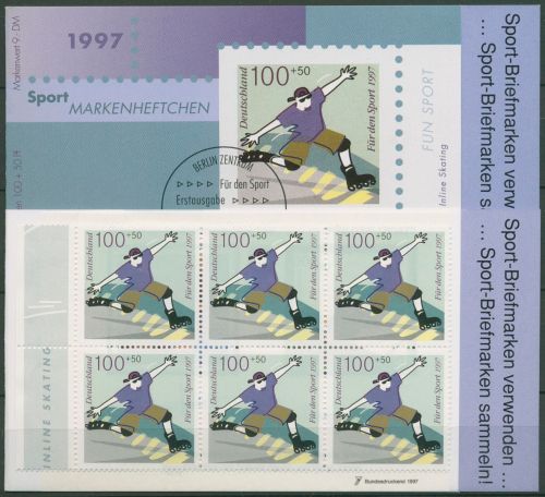 Bund Deutsche Sporthilfe 1997 Markenheftchen SMH 25 (1899) postfrisch (C99062)