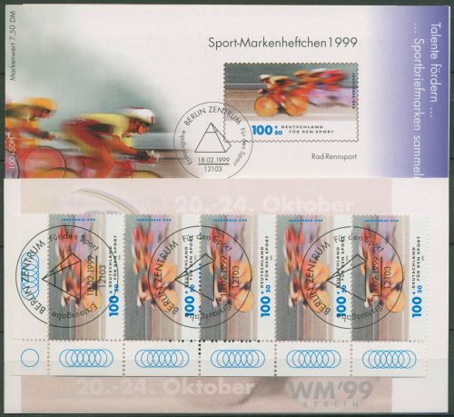 Bund Deutsche Sporthilfe 1999 Markenheftchen SMH 29 (2031) ESST Berlin (C99071)