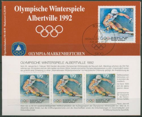 Bund Sporthilfe 1992 Markenheftchen Olympia OMH 2 (1595) postfrisch (C99095)