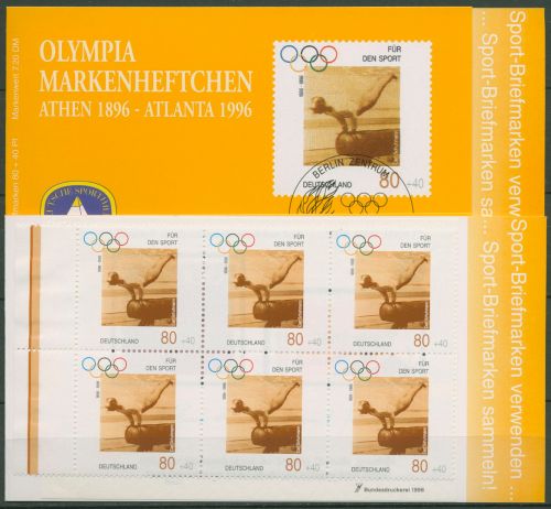 Bund Sporthilfe 1996 Markenheftchen Olympia OMH 4 (1861) postfrisch (C99099)