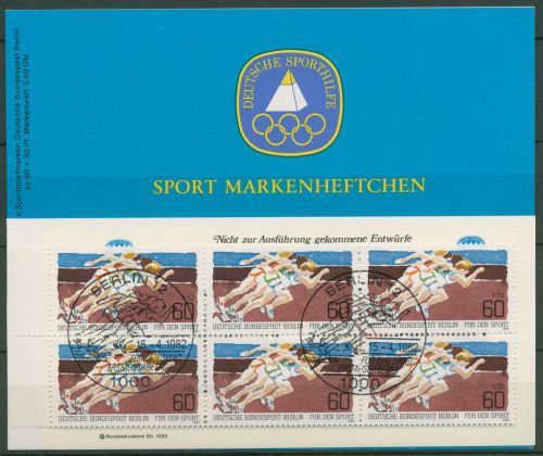 Berlin Deutsche Sporthilfe 1982 Markenheftchen SMH 4 (664) gestempelt (C99121)