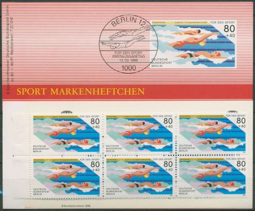 Berlin Deutsche Sporthilfe 1986 Markenheftchen SMH 8 (751) postfrisch (C99130)